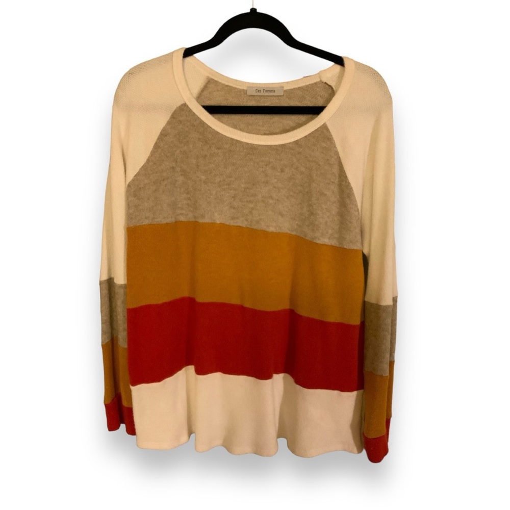 Ces Femme Color Block Sweater